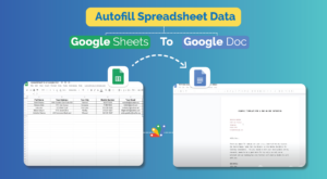 google sheet to google doc