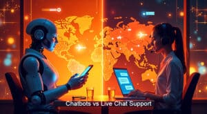 Chatbots vs. Live Chat Support